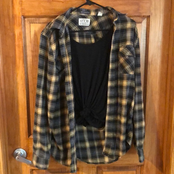 One Tough Brand Tops - Yellow & Black Flannel